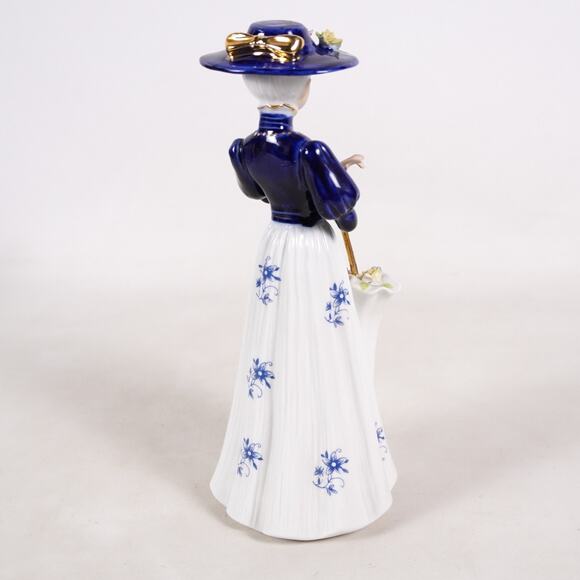 Vintage Mary Poppins Porcelain Figure Victorian Lady Woman Statue Art Sculpture - Picture 4 of 12